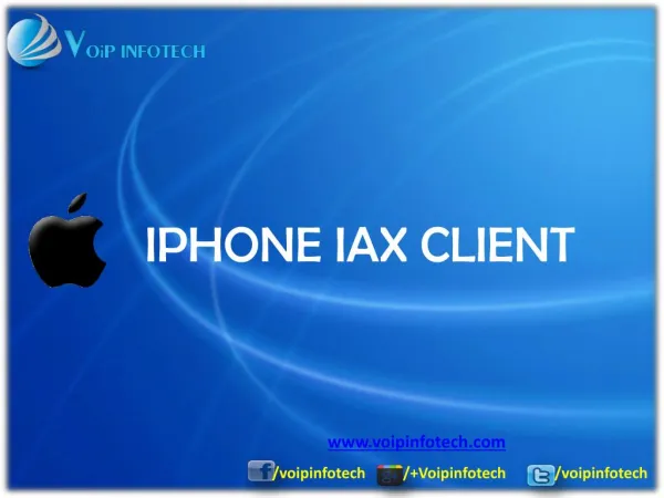 IPHONE IAX CLIENT