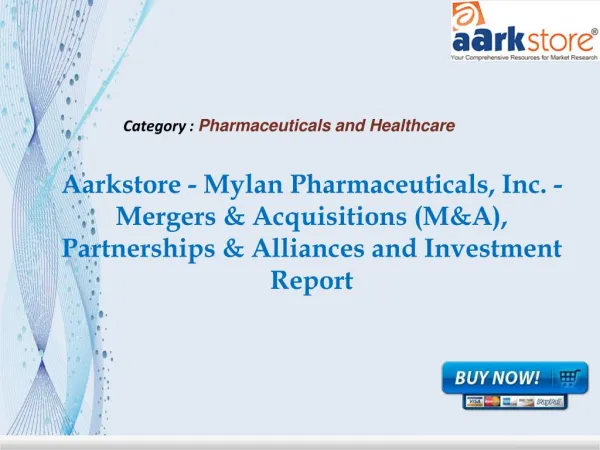 Aarkstore - Mylan Pharmaceuticals, Inc.