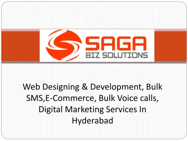 Responsive Web Designing Services in Hyderabad - Saga Biz So
