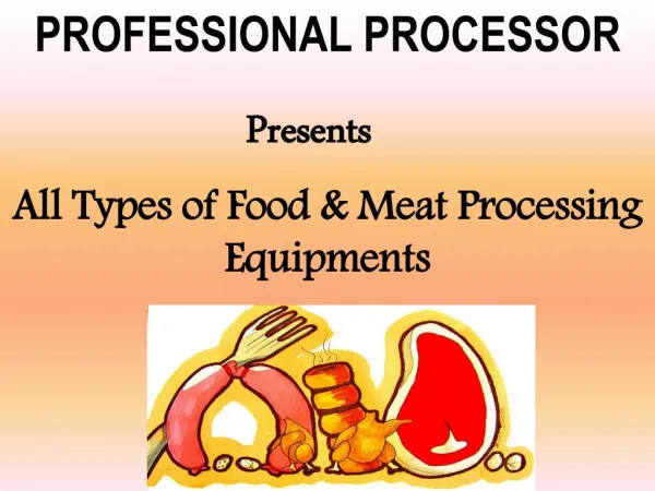 Professional Processor has everything you need to process fo