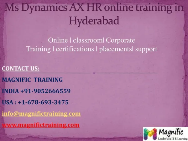 ms dynamics ax hr online training in hyderabad