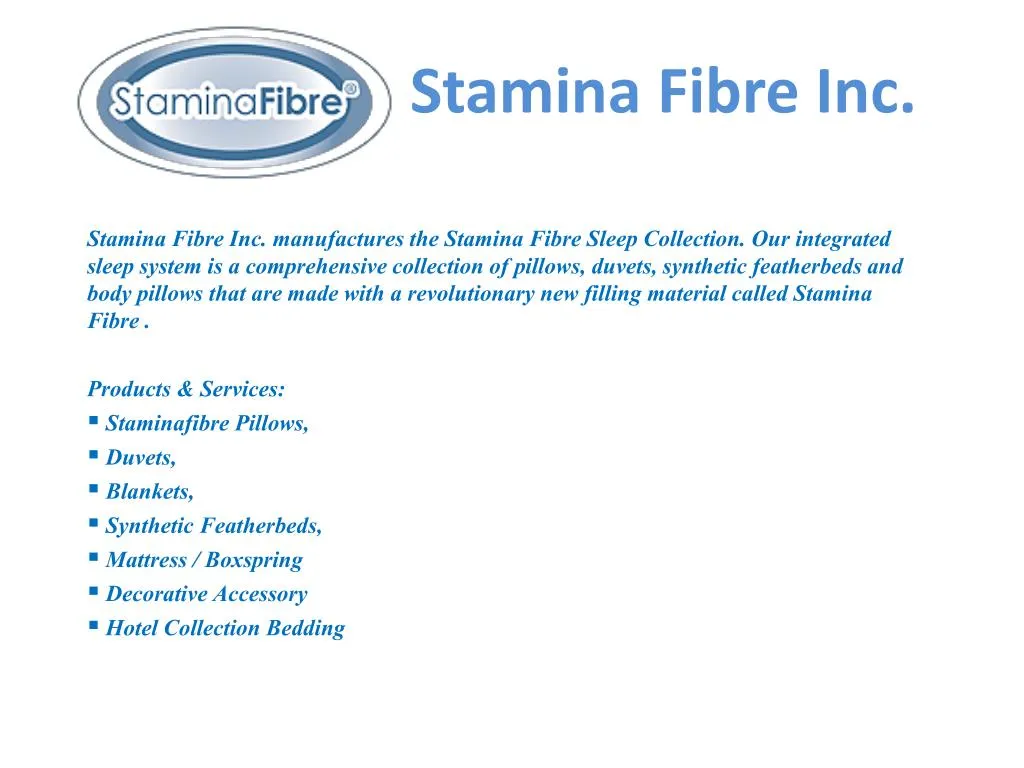 stamina fibre inc