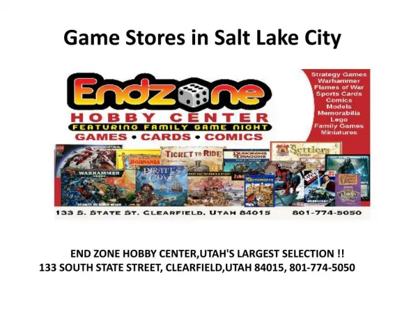 Game Stores Salt Lake City