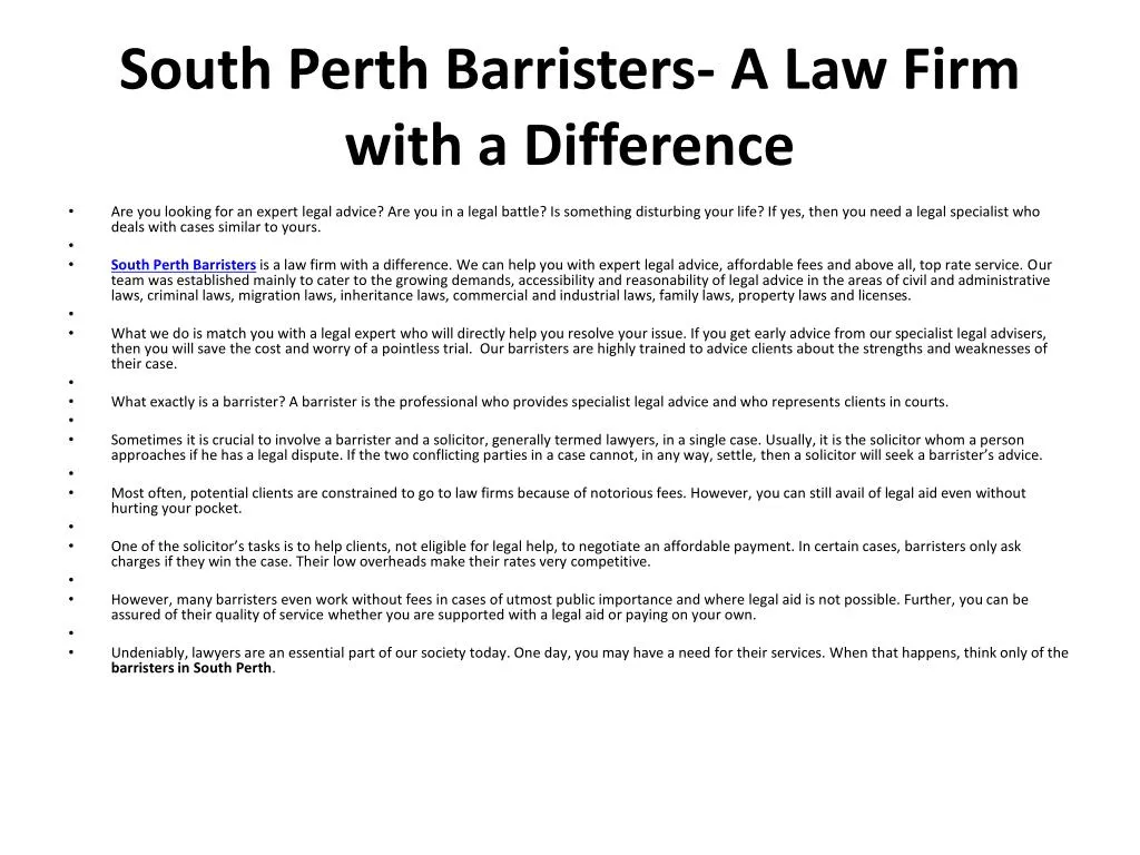 south perth barristers a law firm with a difference