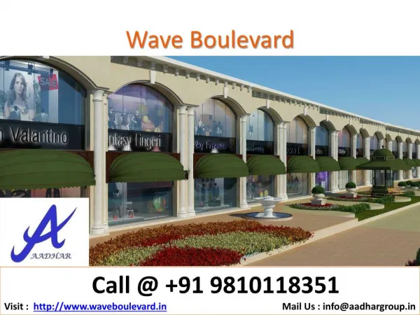 New Launch Wave Boulevard @9810118351 Wave HSSC Sector 25A N