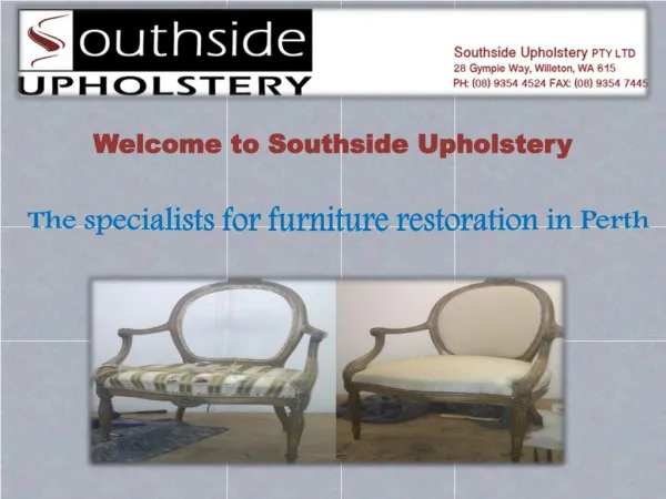 Furniture Restoration Perth