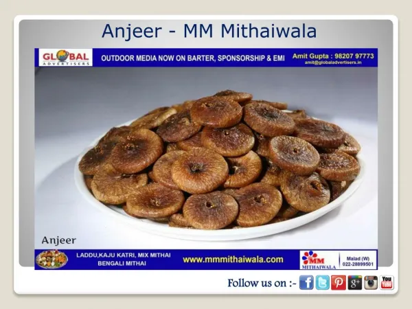 Anjeer - MM Mithaiwala