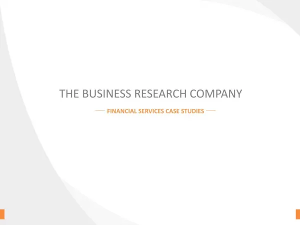 Financial Services Competitor Profiling