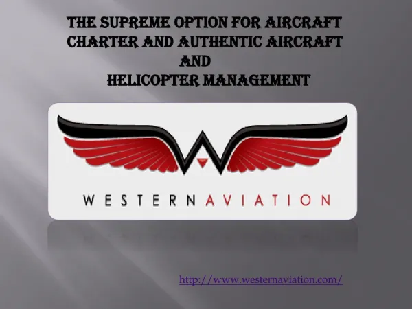 The Supreme Option for Aircraft Charter and Authentic Aircra