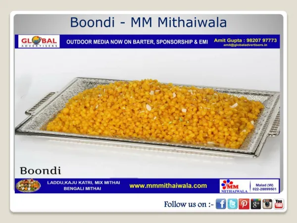 Boondi - MM Mithaiwala