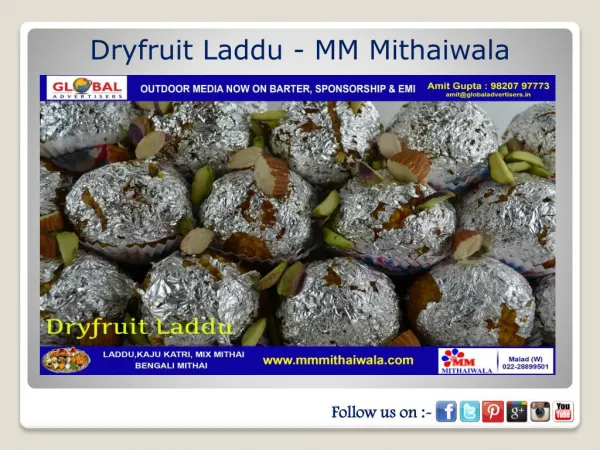 Dryfruit Laddu - MM Mithaiwala