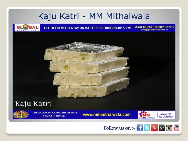 Kaju Katri - MM Mithaiwala