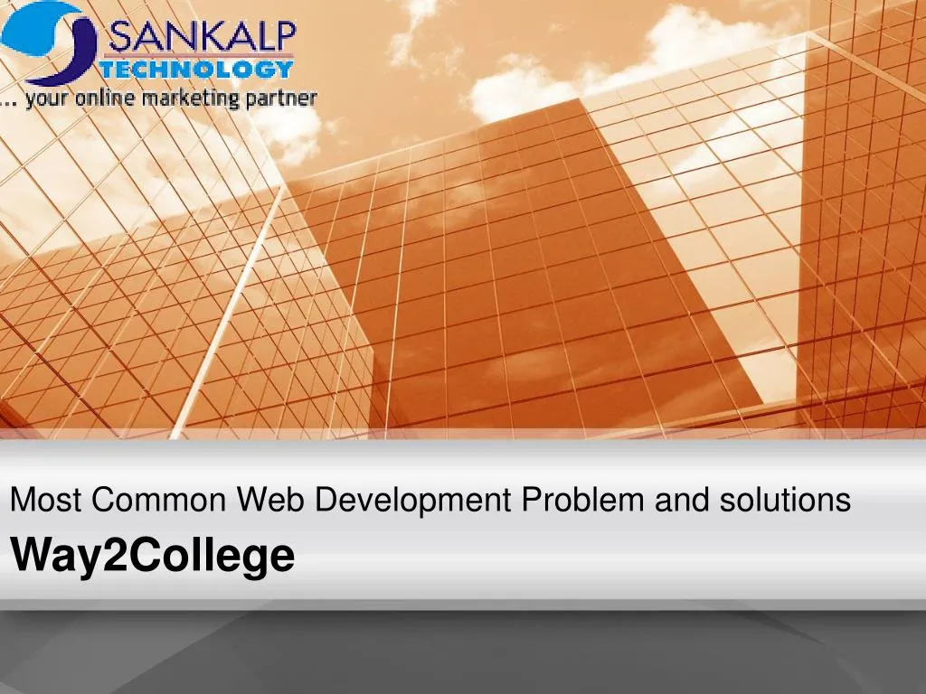 most common web development problem and solutions