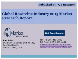 Global Resorcine Industry 2015 Market Analysis Survey Resear