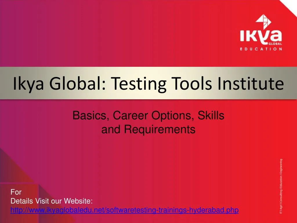 ikya global testing tools institute