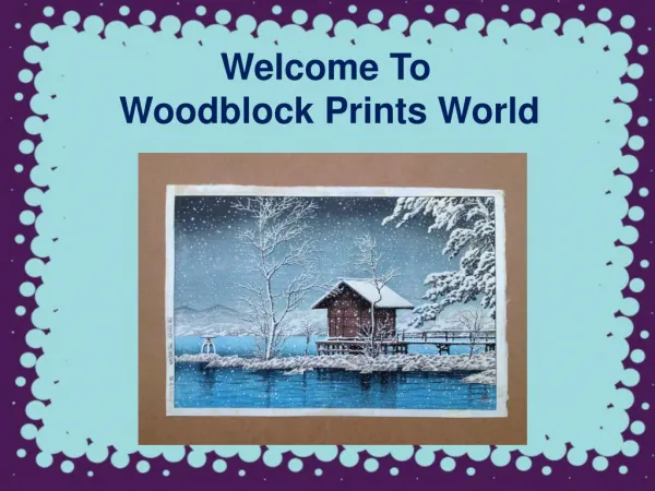 Authentic Woodblock Printing Artwork