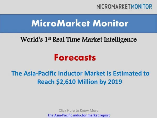 The Asia-Pacific inductor market report
