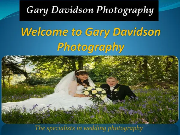 Wedding Photographers Glasgow - Gary Davidson Photography