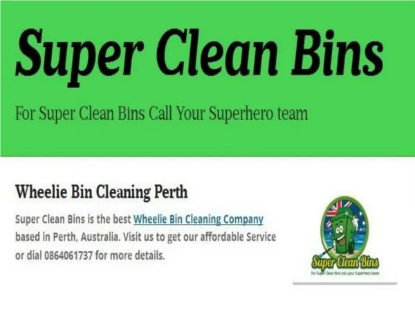 Bin Cleaning Perth