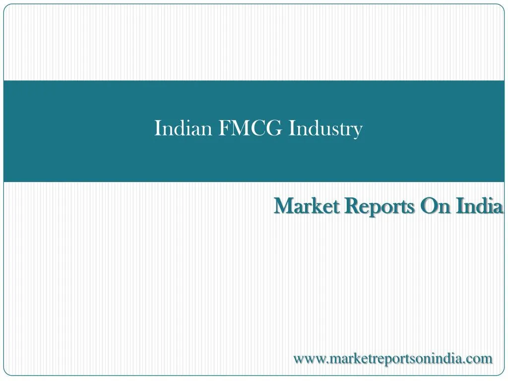 indian fmcg industry