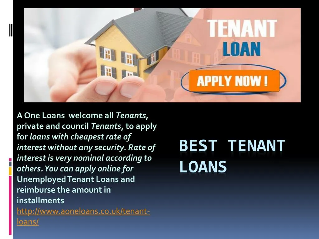 best tenant loans