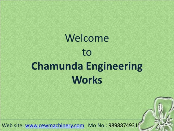 Mineral Water Turnkey Projects | Chamunda Engineering Works