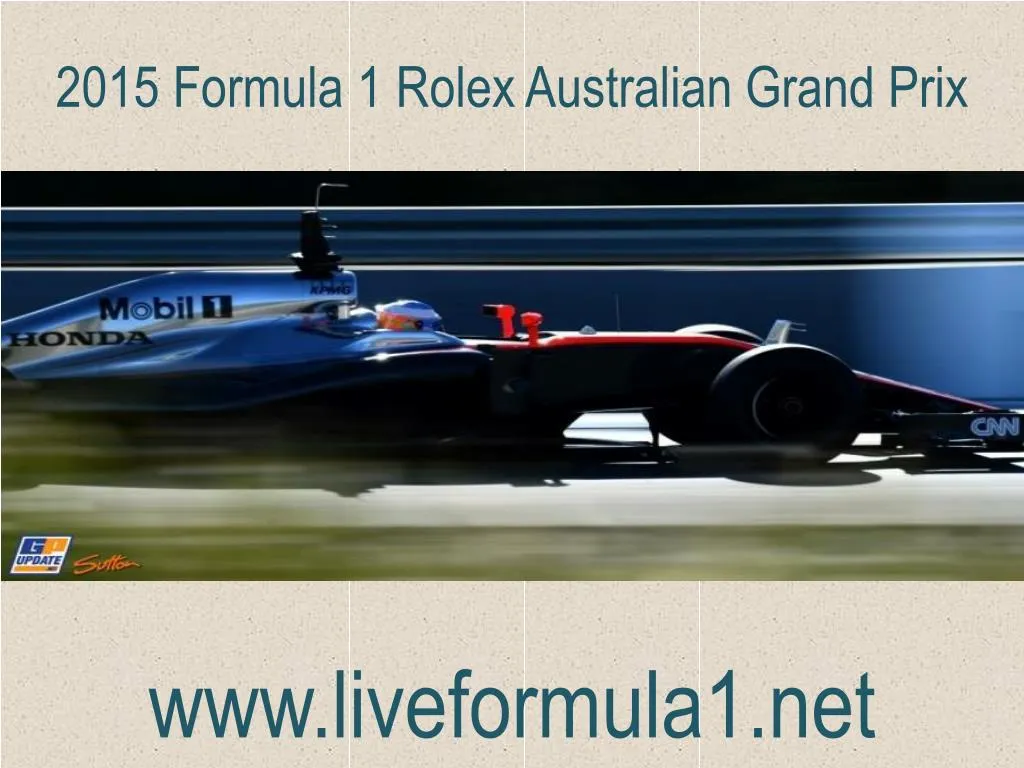 2015 formula 1 rolex australian grand prix