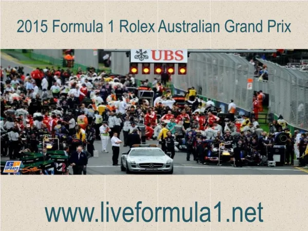 WATCH Formula one Australian Grand Prix Live Webstreaming