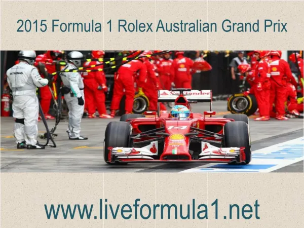 WATCH Formula one Australian Grand Prix Live Stream