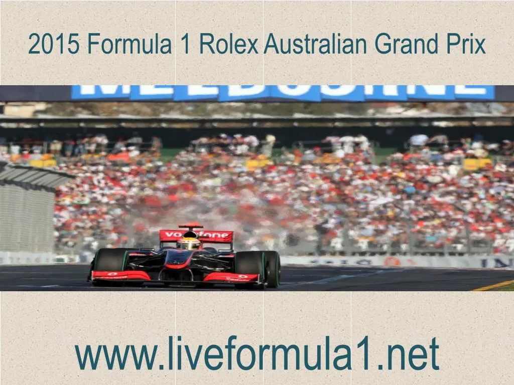 2015 formula 1 rolex australian grand prix