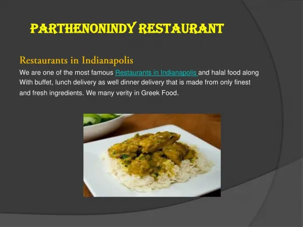 Restaurants in indianapolis