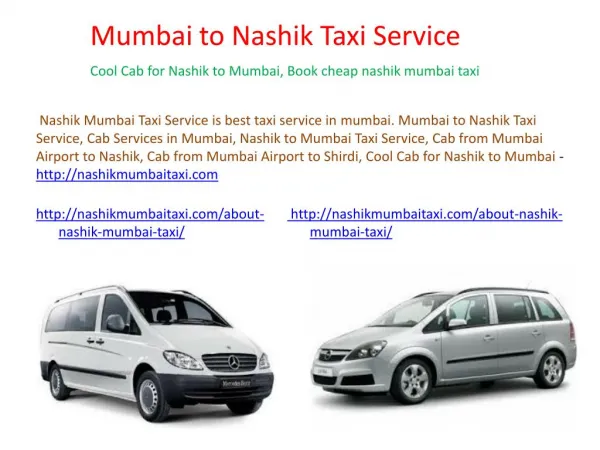 Cab from Mumbai Airport to Nashik