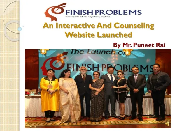 An Interactive and counseling website launched
