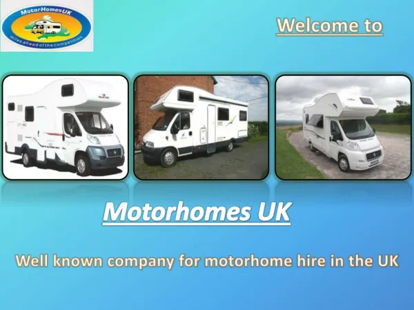 Motorhome Hire by Motorhomes UK