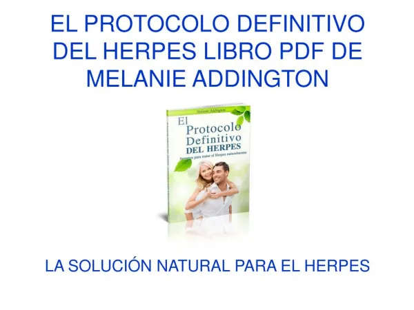 El Protocolo Definitivo del Herpes libro pdf