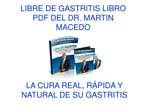 Libre de Gastritis libro pdf del Dr. Martin Macedo