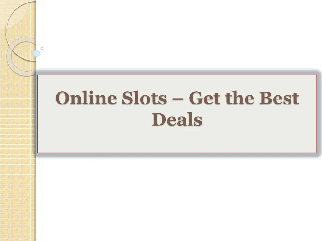 online slots get the best deals