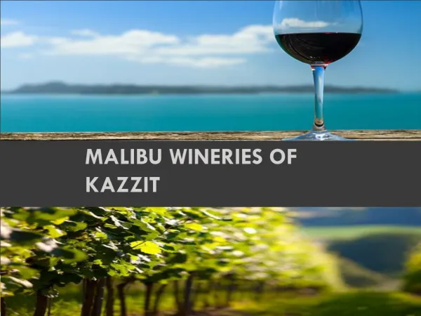 Malibu Wineries of Kazzit