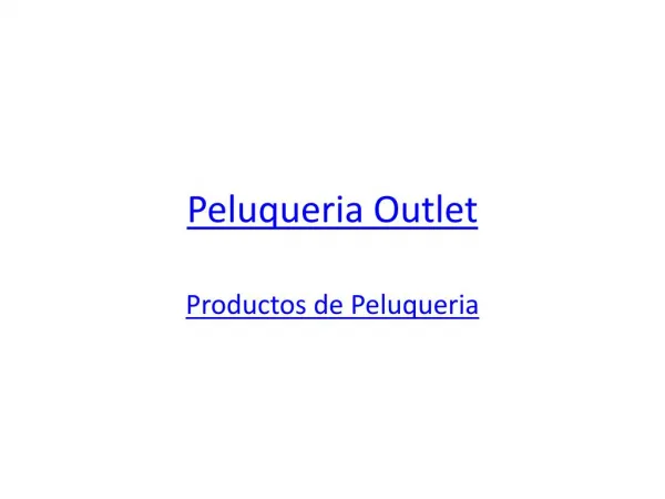 productos de peluqueria