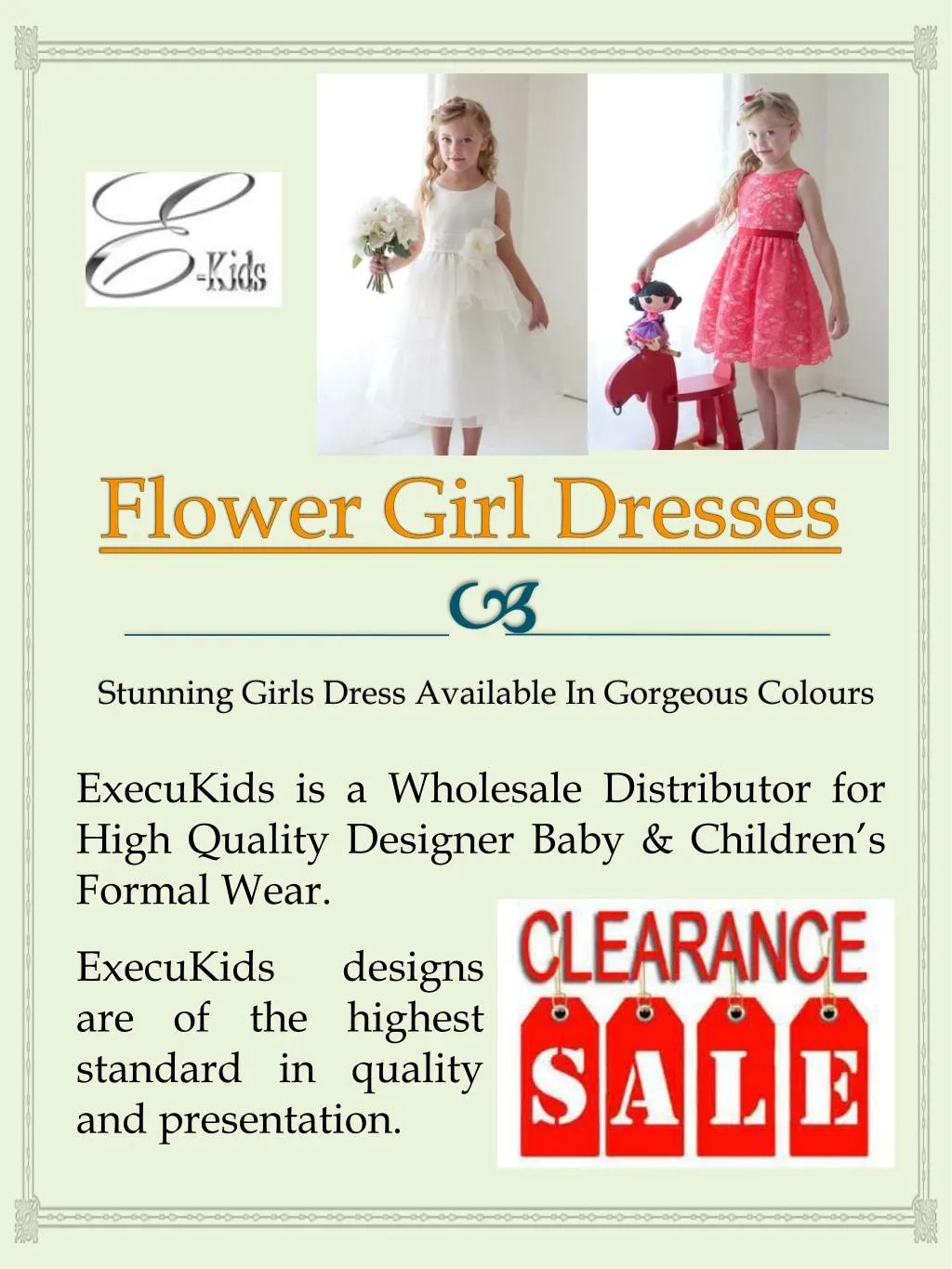 flower girl dresses