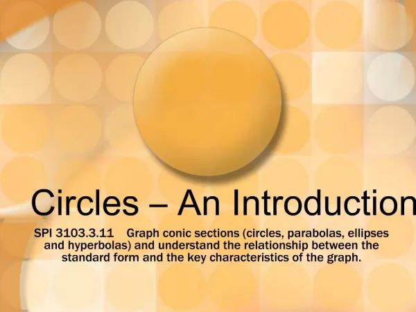 Circles An Introduction
