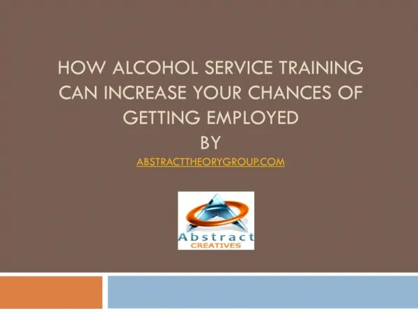 How alcohol service training can increase your chances of ge