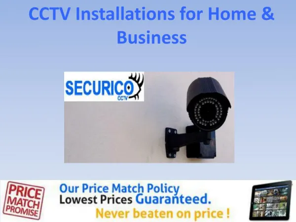 CCTV Installations for Home & Business