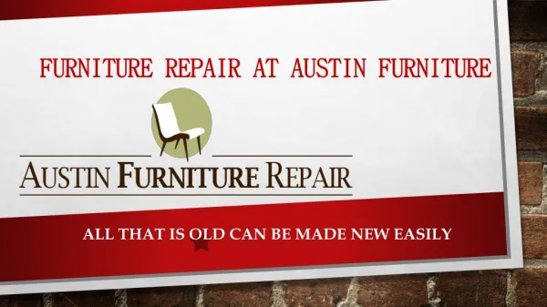 Austin Furniture Repair