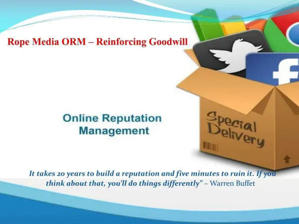 Online Reputation Management - Rope Media