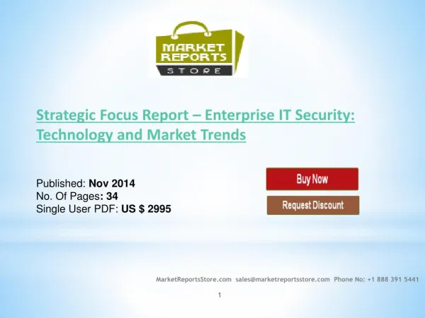 Enterprise IT Security: Technology and market