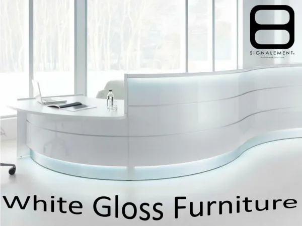 White gloss furniture