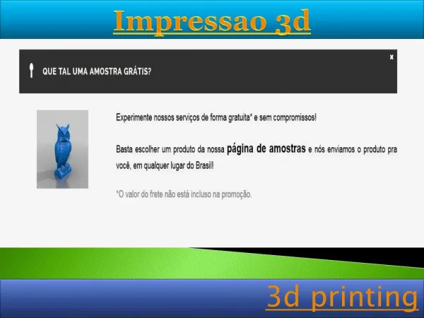 Impressao 3d