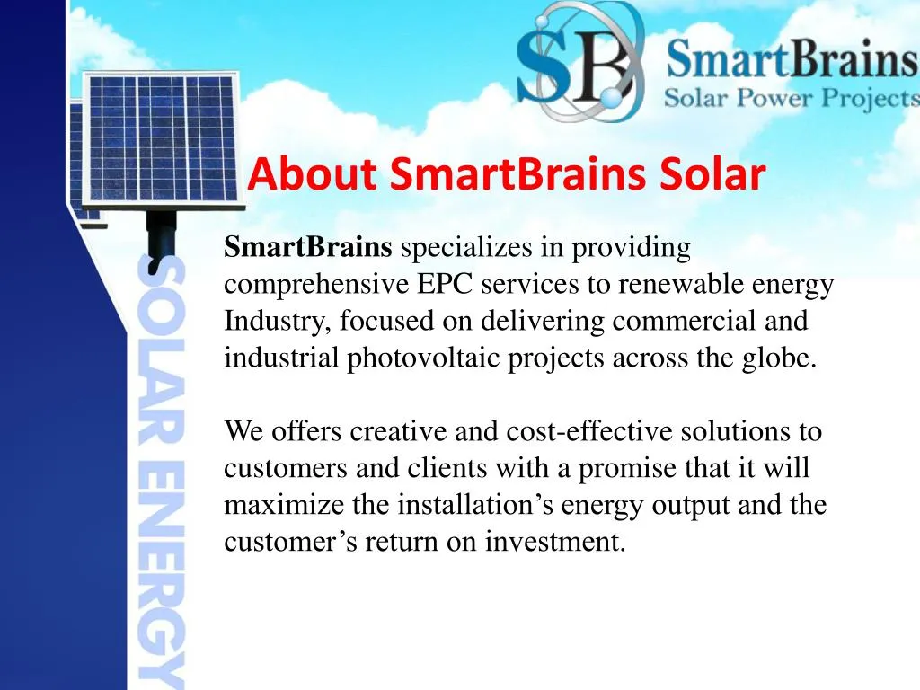 about smartbrains solar