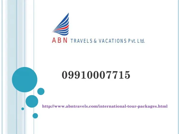International Tour Operators In Noida